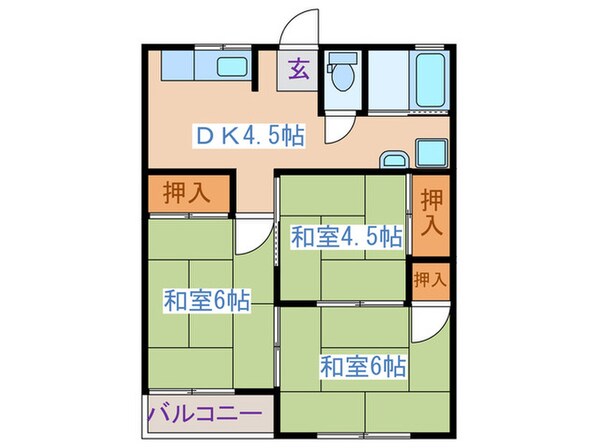 コーポサトウの物件間取画像